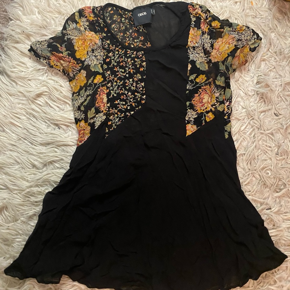 ASOS sheer floral shirt